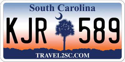 SC license plate KJR589