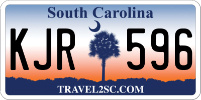 SC license plate KJR596