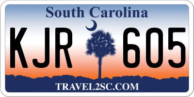 SC license plate KJR605
