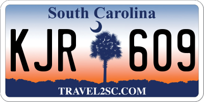 SC license plate KJR609