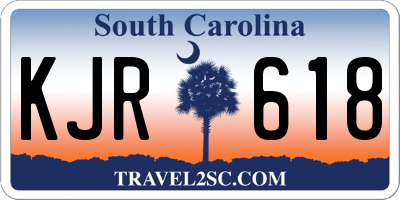 SC license plate KJR618