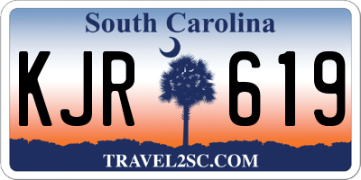 SC license plate KJR619
