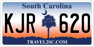 SC license plate KJR620