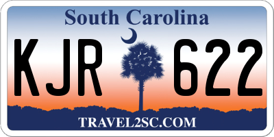 SC license plate KJR622