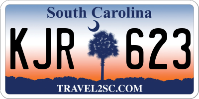SC license plate KJR623