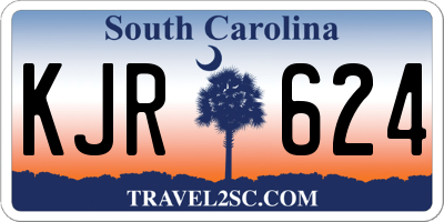 SC license plate KJR624