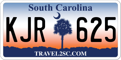 SC license plate KJR625