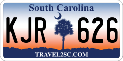 SC license plate KJR626
