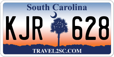 SC license plate KJR628