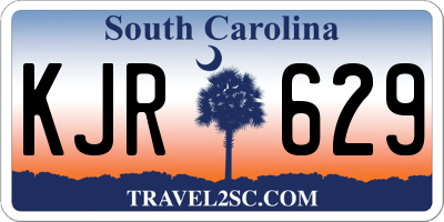 SC license plate KJR629