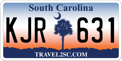 SC license plate KJR631
