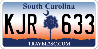 SC license plate KJR633
