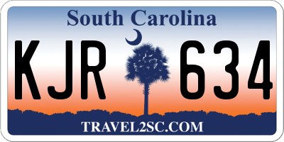 SC license plate KJR634
