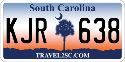 SC license plate KJR638