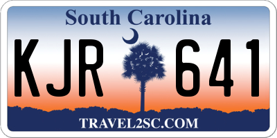 SC license plate KJR641