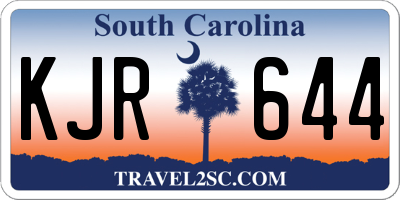 SC license plate KJR644