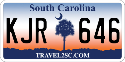SC license plate KJR646