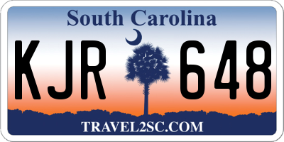 SC license plate KJR648