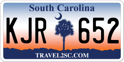 SC license plate KJR652