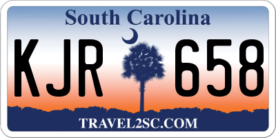 SC license plate KJR658