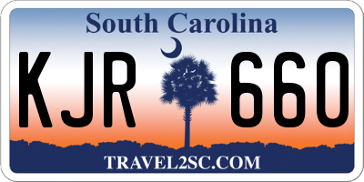 SC license plate KJR660