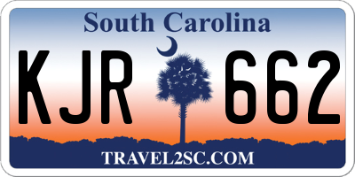 SC license plate KJR662