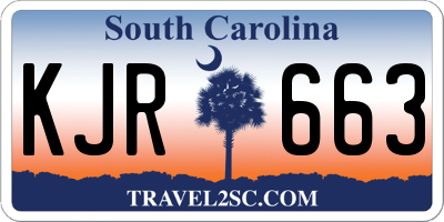 SC license plate KJR663