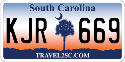 SC license plate KJR669