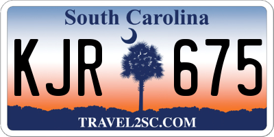 SC license plate KJR675