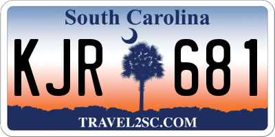 SC license plate KJR681
