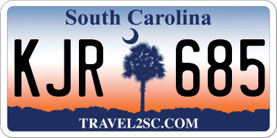 SC license plate KJR685