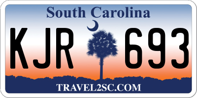 SC license plate KJR693