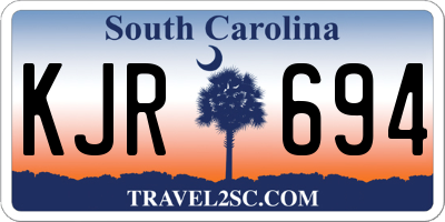SC license plate KJR694