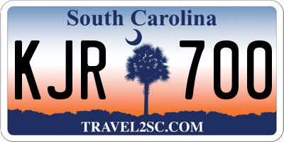 SC license plate KJR700