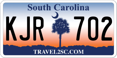 SC license plate KJR702