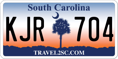 SC license plate KJR704