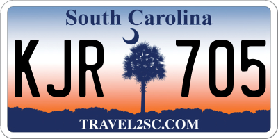 SC license plate KJR705