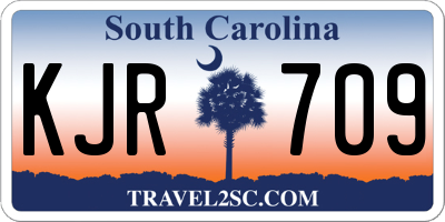SC license plate KJR709