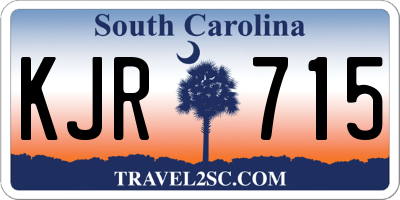 SC license plate KJR715