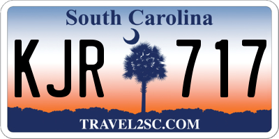 SC license plate KJR717