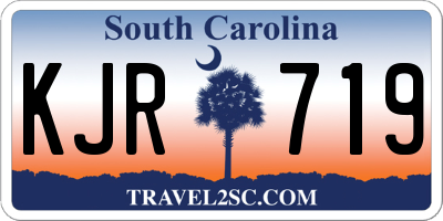 SC license plate KJR719