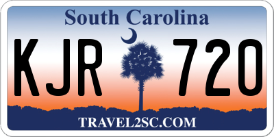 SC license plate KJR720