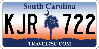 SC license plate KJR722