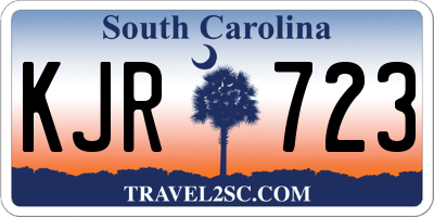 SC license plate KJR723