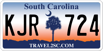 SC license plate KJR724