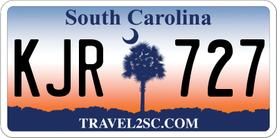 SC license plate KJR727