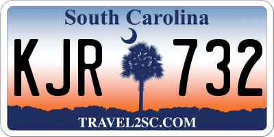 SC license plate KJR732