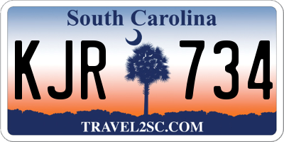 SC license plate KJR734
