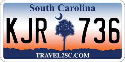 SC license plate KJR736