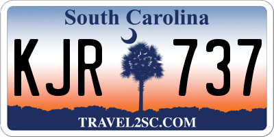 SC license plate KJR737